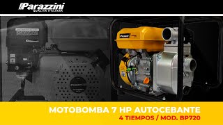 MOTOBOMBA AUTOCEBANTE PARAZZINI  MOD BP720  2quot  7HP  4 TIEMPOS OHV [upl. by Huberman]