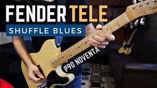 Telecaster Shuffle Blues in G [upl. by Rexford80]