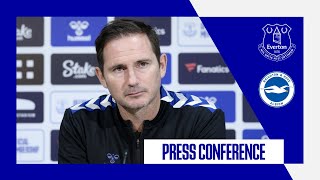 EVERTON V BRIGHTON amp HOVE ALBION  Frank Lampard press conference Premier League matchday 18 [upl. by Darreg]