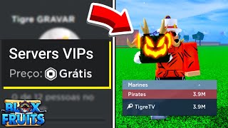 COMO TER SERVIDOR VIP DE GRAÇA no BLOX FRUITS Funciona [upl. by Hanford211]