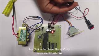 SPEED CONTROL OF STEPPER MOTOR USING 8051 MICROCONTROLLER  Engineering  electronic diploma [upl. by Reed]