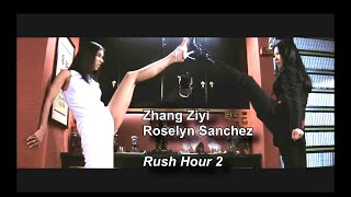 Zhang Ziyi vs Roselyn Sanchez Fight Scene  Rush Hour 2 2001 [upl. by Amitarp]