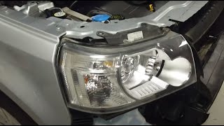 Land Rover Freelander 2  LR2 headlight mounting amp headlamp release removal explained [upl. by Cherian944]