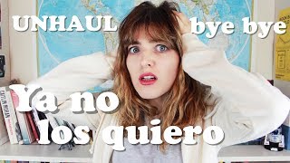 UNHAUL Libros que ya no quiero  Vaciando mis estanterías [upl. by Enirahtak]