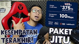 PAKET INDIHOME TEBAIK Saat Ini  Review Paket Jitu 1P 100Mbps Dengan Tips amp Trick Claim Benefitnya [upl. by Tandy213]