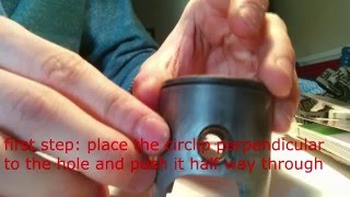 Easily install a C clip  sir clip in a piston [upl. by Lupita]