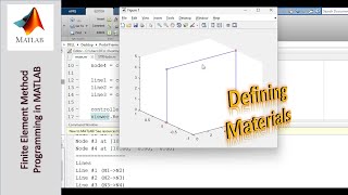 Programming the Finite Element Method using MATLAB  Part 13 Defining Materials [upl. by Faludi]