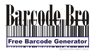 Free Barcode Generator Online UPC EAN ISBN SSCC Pharmacode Leitcode GS1 Code39 QR Code Etc [upl. by Derfnam]