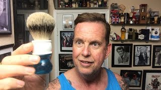 YaQi Silvertip Badger amp Double Open Comb Razor 1st use and opinion [upl. by Tnarud]