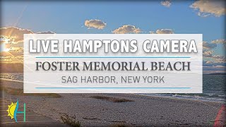 Hamptonscom  LIVE Foster Memorial Beach Sag Harbor New York  Wind Surfers [upl. by Venezia]