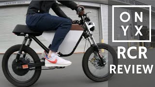 Onyx RCR Review  Electric Moped eBike [upl. by Hasin712]