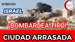 ISRAEL BOMBARDEA TIRO Queda Arrasada [upl. by Nivrae]