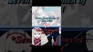 Seven Swordsmen of the Mist vs New Seven Swordsmen of the Mist edit vsedit zabuza anime [upl. by Poyssick]