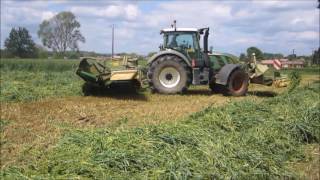 Fauchage du méteil  FENDT 722 VARIO  KRONE 9mètres [upl. by Horst]