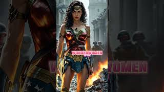 Heroic Bravery Wonder Woman’s Intense Bank Battle to Save Hostages shorts women dc [upl. by Ocsicnarf]