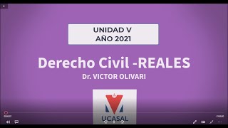 Derecho Civil REALES Unidad V [upl. by Fabio]