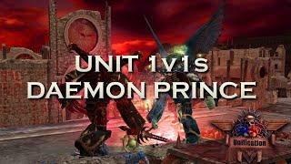 Dawn of War Unification Mod v6925  CSM Daemon Prince vs Other Faction Daemon Princes  WH40K [upl. by Mattie]