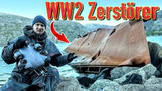 Schatzsuche an Htlers versunkenem Schlachtschiff WW2 Zerstörer [upl. by Ogires]