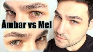 Solótica Lens  ÂMBAR vs MEL  Comparação New Âmber vs Mel NC ✌🏻️👀 [upl. by Nae]