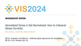 Normalized Stress is Not Normalized How to Interpret Stress Correctly  Fast Forward  VIS 2024 [upl. by Yrennalf41]