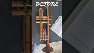 Restoring an OLD rare Conn Trumpet trumpet music brass repair restoration [upl. by Sanson]