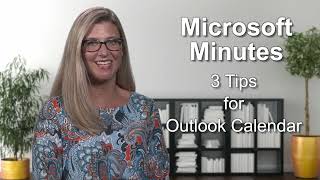 Microsoft Minutes 36 Tips for Outlook Calendar [upl. by Askwith821]