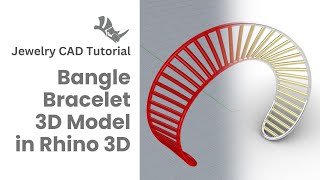 Rhino 3D Tutorial Twisting Techniques for Wire Bangle Bracelet Design469 [upl. by Jacy]