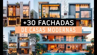 30 FACHADAS MODERNAS de CASAS PEQUEÑAS  FACHADAS BONITAS y sencillas [upl. by Ardnaeel230]