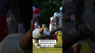 BREWBAKER VS GOODWYN WAS LIT 92123🔥 jnormproductions football footballshorts highlights [upl. by Zined]