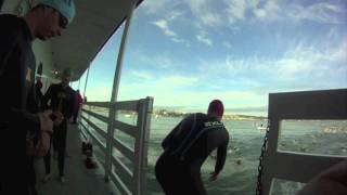 Escape from Alcatraz Triathlon Swim in 6 Minutes [upl. by Inah]