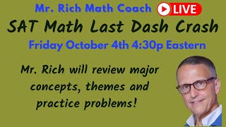 SAT Math Last Dash Crash Review [upl. by Oni551]