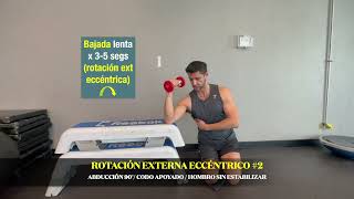 Hombro ejercicio fortalecimiento 10 Rotación externa posición 02 [upl. by Kitrak]