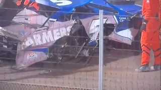 Kasey Kahne Crashes HARD in the Prelude [upl. by Mot516]