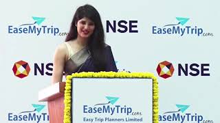 Listing Ceremony of EaseMyTrip at NSE  19th March 2021 [upl. by Lemaceon]