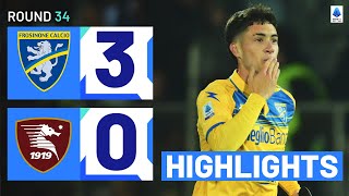 FROSINONESALERNITANA 30 HIGHLIGHTS  Ciociari secure three vital points  Serie A 202324 [upl. by Celia]