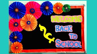 Welcome Back to School bulletin board decorations ideaWelcome charts for classroom Door [upl. by Kip90]