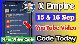 Xempire Youtube Code Today  15 September Xempire Youtube Video Code Today  Youtube Code Xempire 😍 [upl. by Butte]