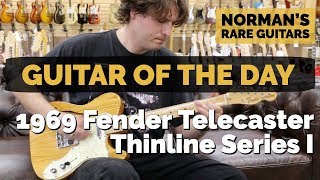 Guitar of the Day 1969 Fender Telecaster Thinline Series I  Normans Rare Guitars [upl. by Certie]