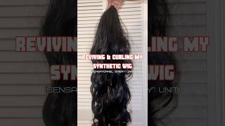 How to revive and curl a synthetic wig [upl. by Ithnan]