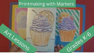 Kids Art Lesson  Printmaking [upl. by Magill108]