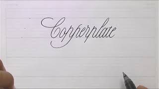 PAScribe Copperplate Script  Monoline [upl. by Rex]