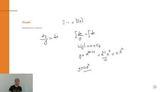 Hafta 3 Ders 12 Diferansiyel Denklemler Değişkenlerine Ayrılabilir Diferansiyel Denklem [upl. by Nader]