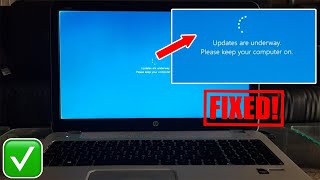 Update are underway Keep your computer on  how to fix windows 11 stuck on working on updates [upl. by Jobye]