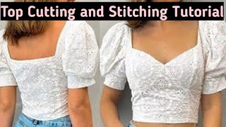 Top Cutting And Stitching Full Tutorial  Stitching Game With Jyoti [upl. by Anrat707]