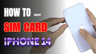 How to Install a SIM Card Iphone 14 [upl. by Aerdnuahs155]