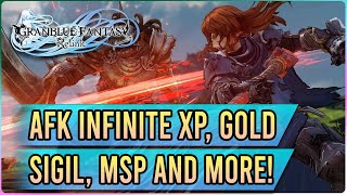 I BROKE Granblue Fantasy Relink AFK Farm INFINITE XP MSP Money Sigils and MORE [upl. by Cirdahc]