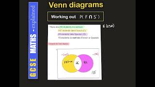 GCSE Maths  Venn Diagram Exam problem  Excel at School [upl. by Eirlav829]