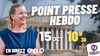 🔴 Point Presse Hebdo de La France Insoumise  NFP à lAssemblée nationale [upl. by Notloc]