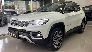 NOVO JEEP COMPASS 2023 LIMITED 20 TURBO DIESEL 4X4 UM SUV COM DESEMPENHO DE PICAPE  PREÇOS E CORES [upl. by Chapnick]