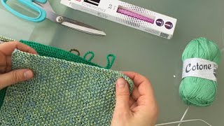 Anleitung gestrickte Waschlappen Spüllappen Handtücher [upl. by Ainerol]